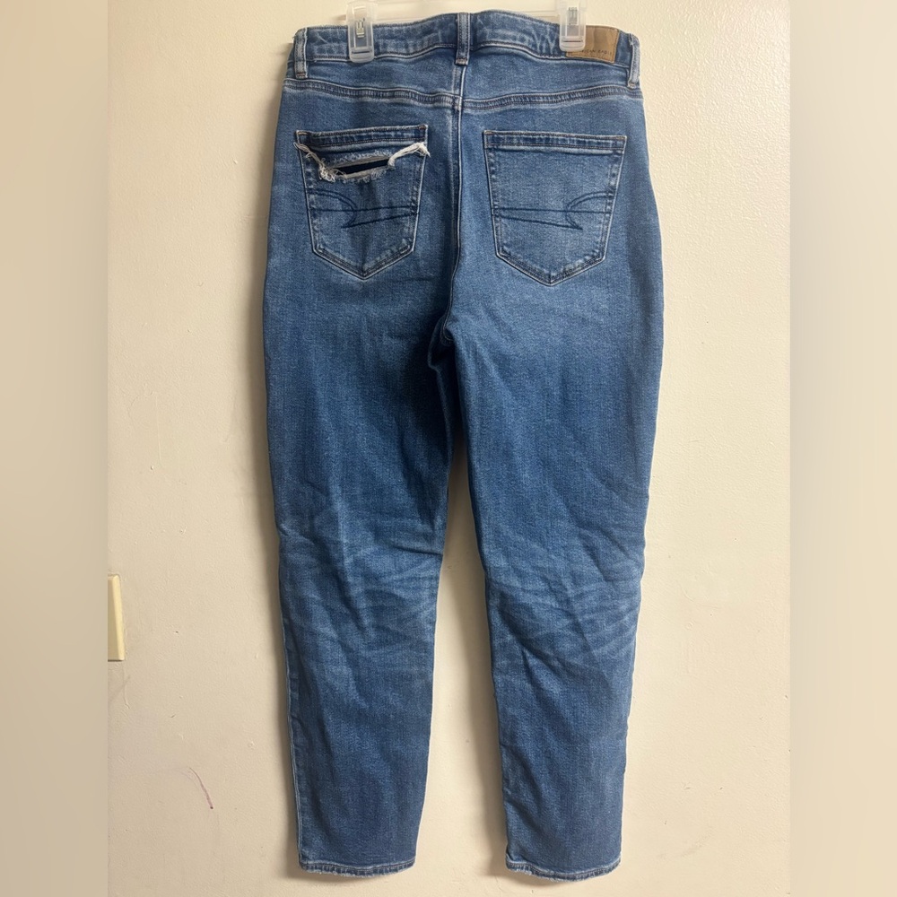 American Eagle Outfitters women Ripped Blue Jeans - Picture 5 of 8